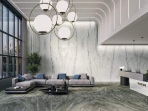 Velkoformátová deska Bianco Caldia 160×320 cm, fotografie 2