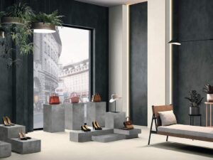 Velkoformátová deska Cement Anthracite 160×320 cm, fotografie 2