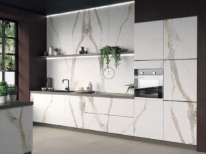 Velkoformátová deska Statuario Raffaello 160×320 cm, fotografie 2