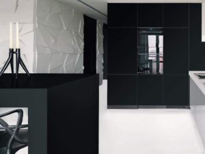 Velkoformátová deska Tinta Unita Nero 160×320 cm, fotografie 2